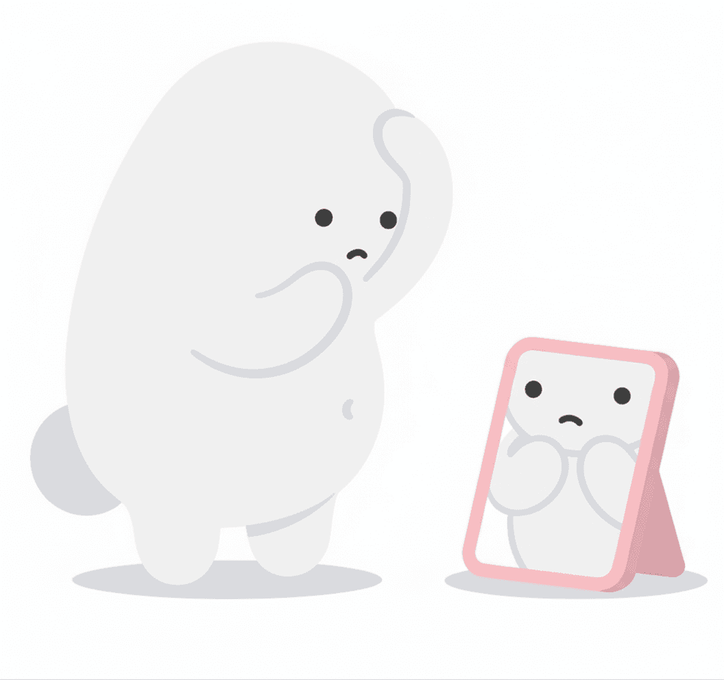 각진 얼굴·빈약한 이마